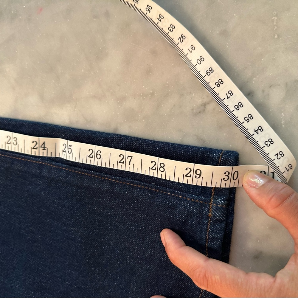 NWT Ann Taylor The Seamed Wide-Leg Trouser Jean Classic Rinse Dark Blue - Picture 7 of 10